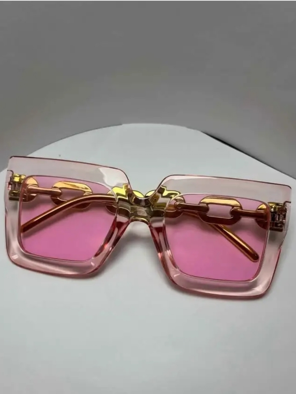 Chic Pink and Gold Sunglasses - Picture 2 of 4